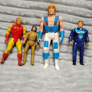 Vintage Action Figures 80s 90s Chuck Norris Iron Man Tonto Line Ranger Kenner